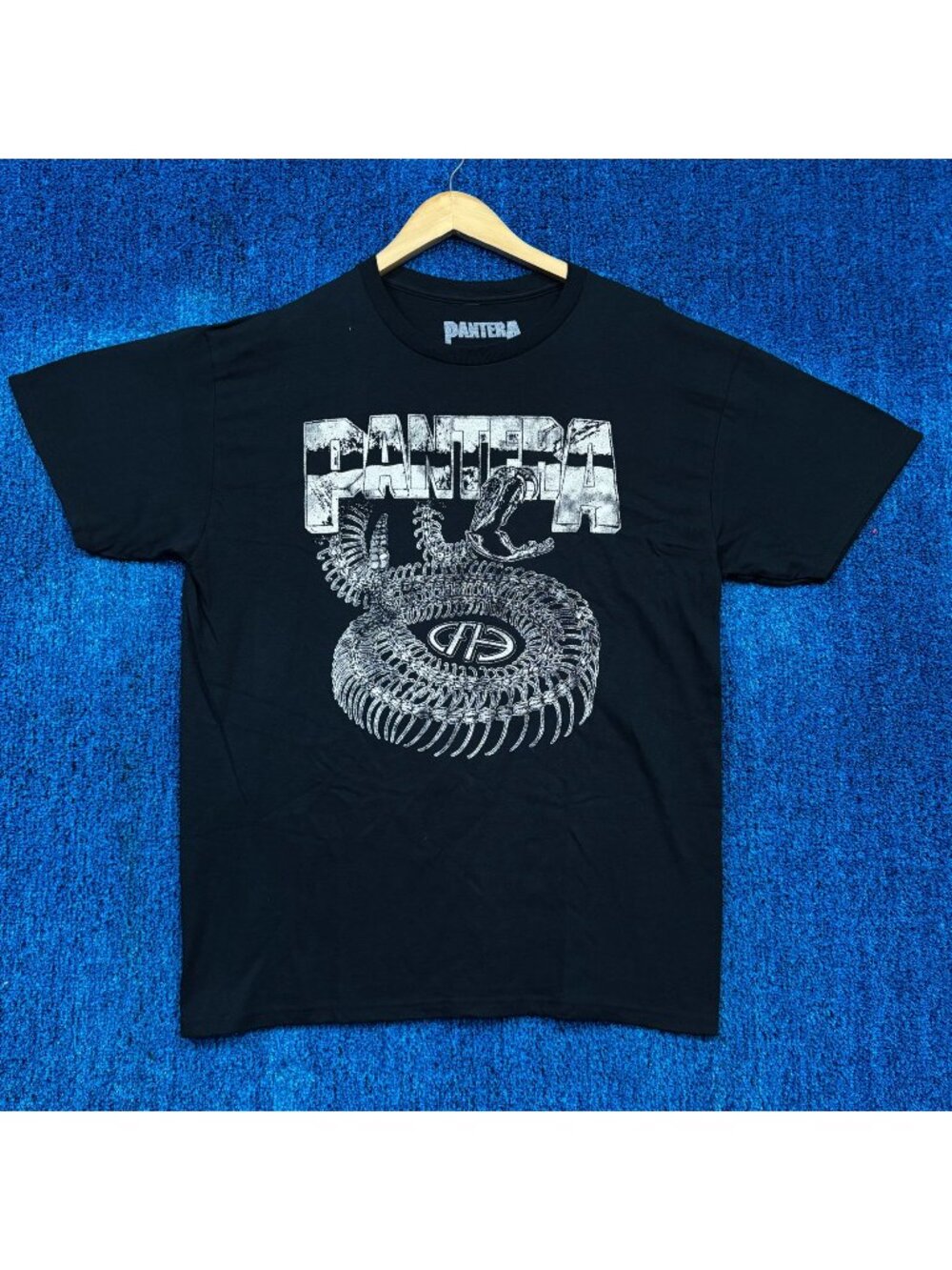 Pantera Cowboys From Hell Skeletal Snake Groove Metal Tee L